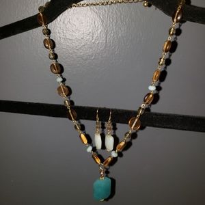 Necklace and earrings set